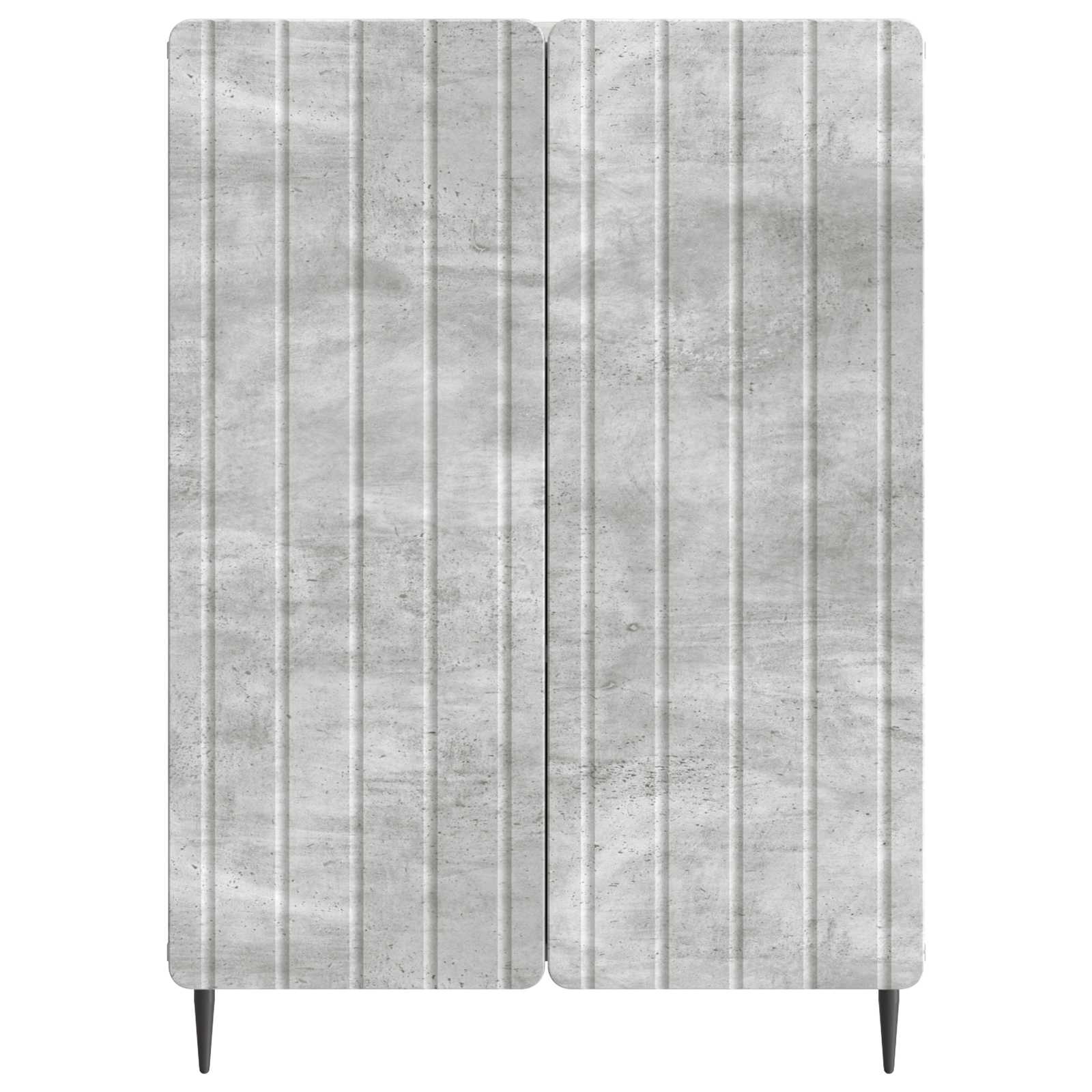 Sideboard Betongrau 66 x 34,5 x 92 cm Holzwerkstoff