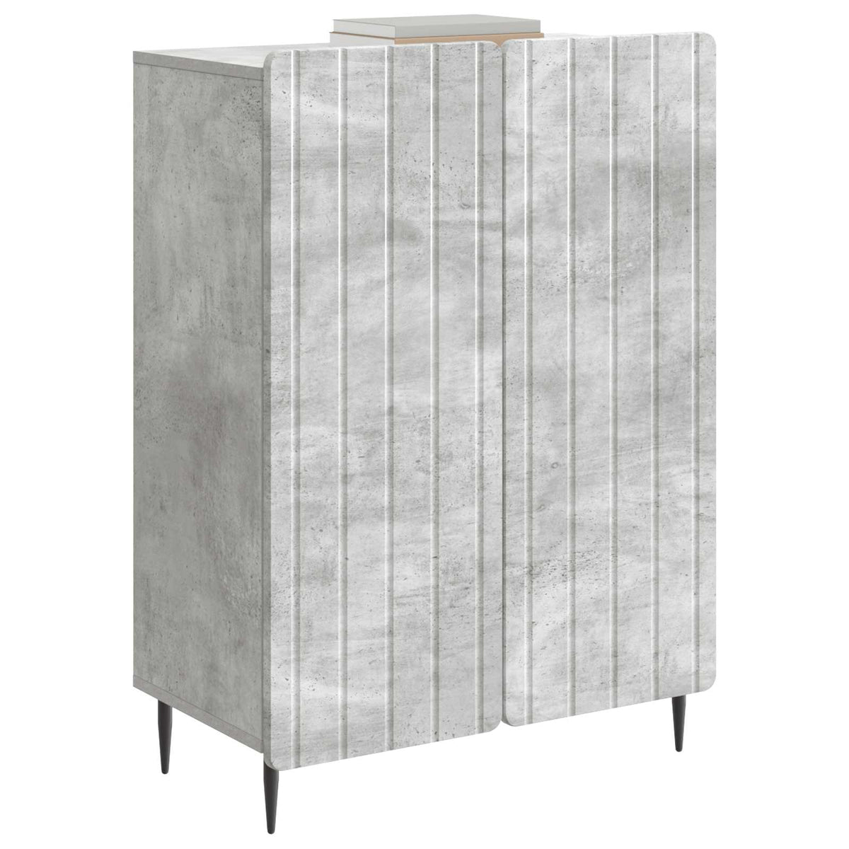 Sideboard Betongrau 66 x 34,5 x 92 cm Holzwerkstoff