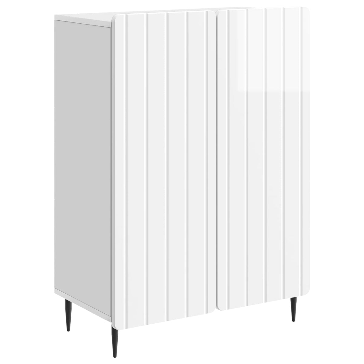 Sideboard Hochglanz Weiß 66 x 34,5 x 92 cm Holzwerkstoff