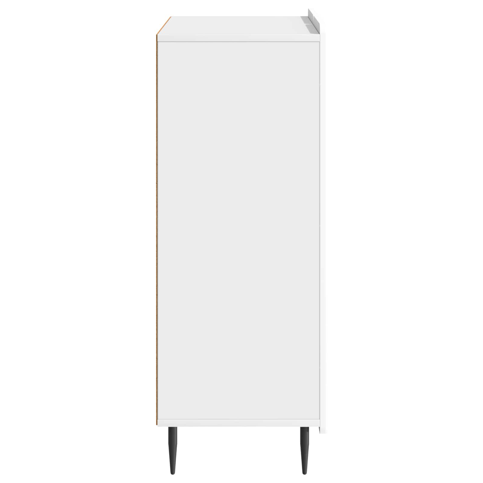 Sideboard Hochglanz Weiß 66 x 34,5 x 92 cm Holzwerkstoff