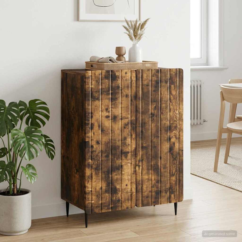 Sideboard Geräucherte Eiche 66 x 34,5 x 92 cm Holzwerkstoff