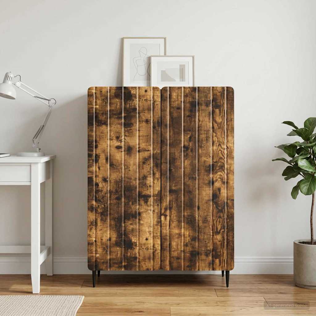 Sideboard Geräucherte Eiche 66 x 34,5 x 92 cm Holzwerkstoff