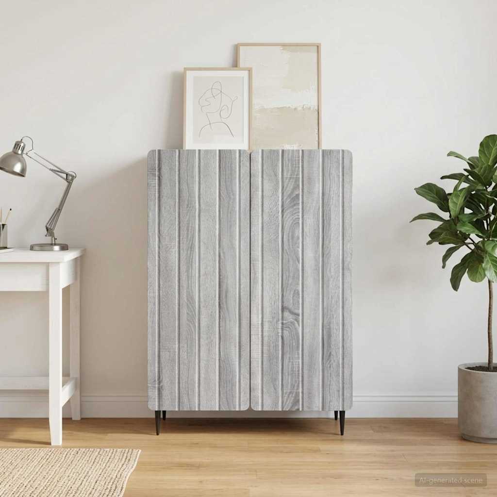 Sideboard Graues Sonoma 66 x 34,5 x 92 cm Holzwerkstoff