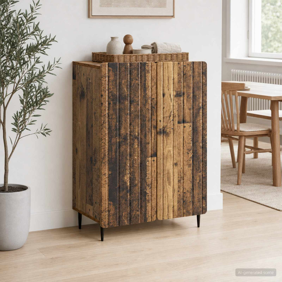 Sideboard Altholz 66 x 34,5 x 92 cm Holzwerkstoff