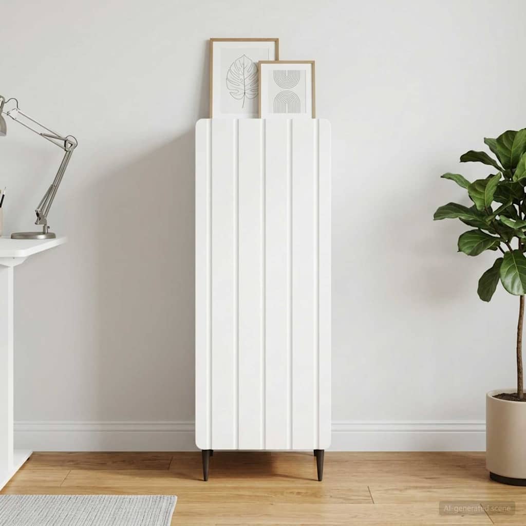 Sideboard Weiß 34,5 x 33 x 92 cm Holzwerkstoff