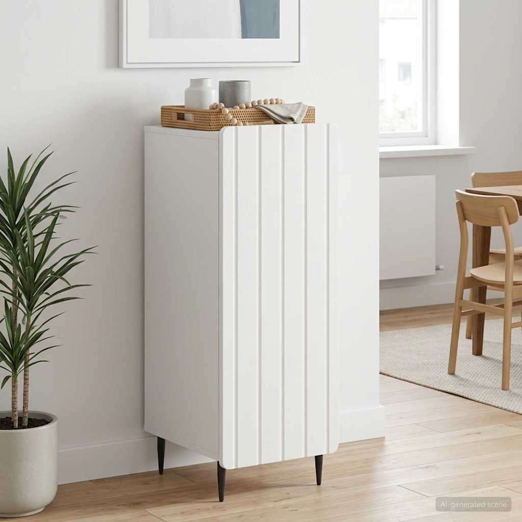 Sideboard Weiß 34,5 x 33 x 92 cm Holzwerkstoff
