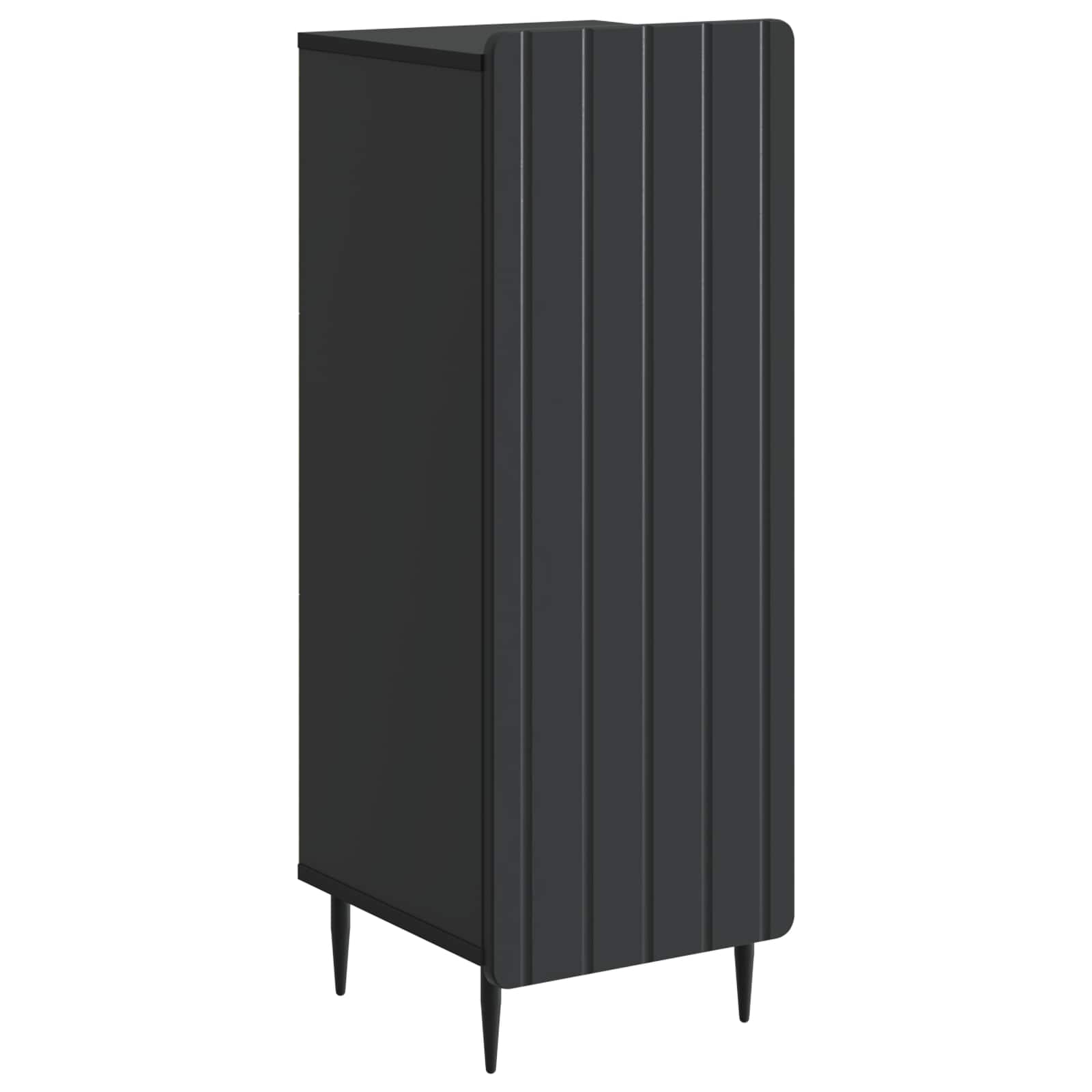 Sideboard Schwarz 34,5 x 33 x 92 cm Holzwerkstoff