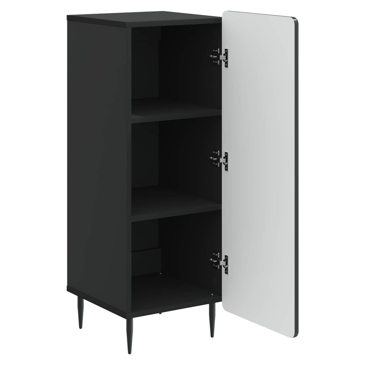 Sideboard Schwarz 34,5 x 33 x 92 cm Holzwerkstoff