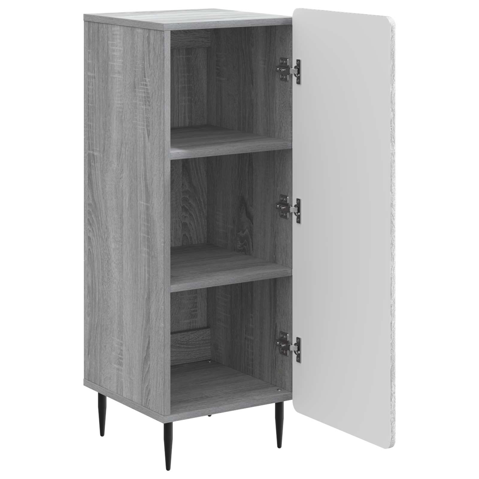 Sideboard Sonoma-Grau 34,5 x 33 x 92 cm Holzwerkstoff