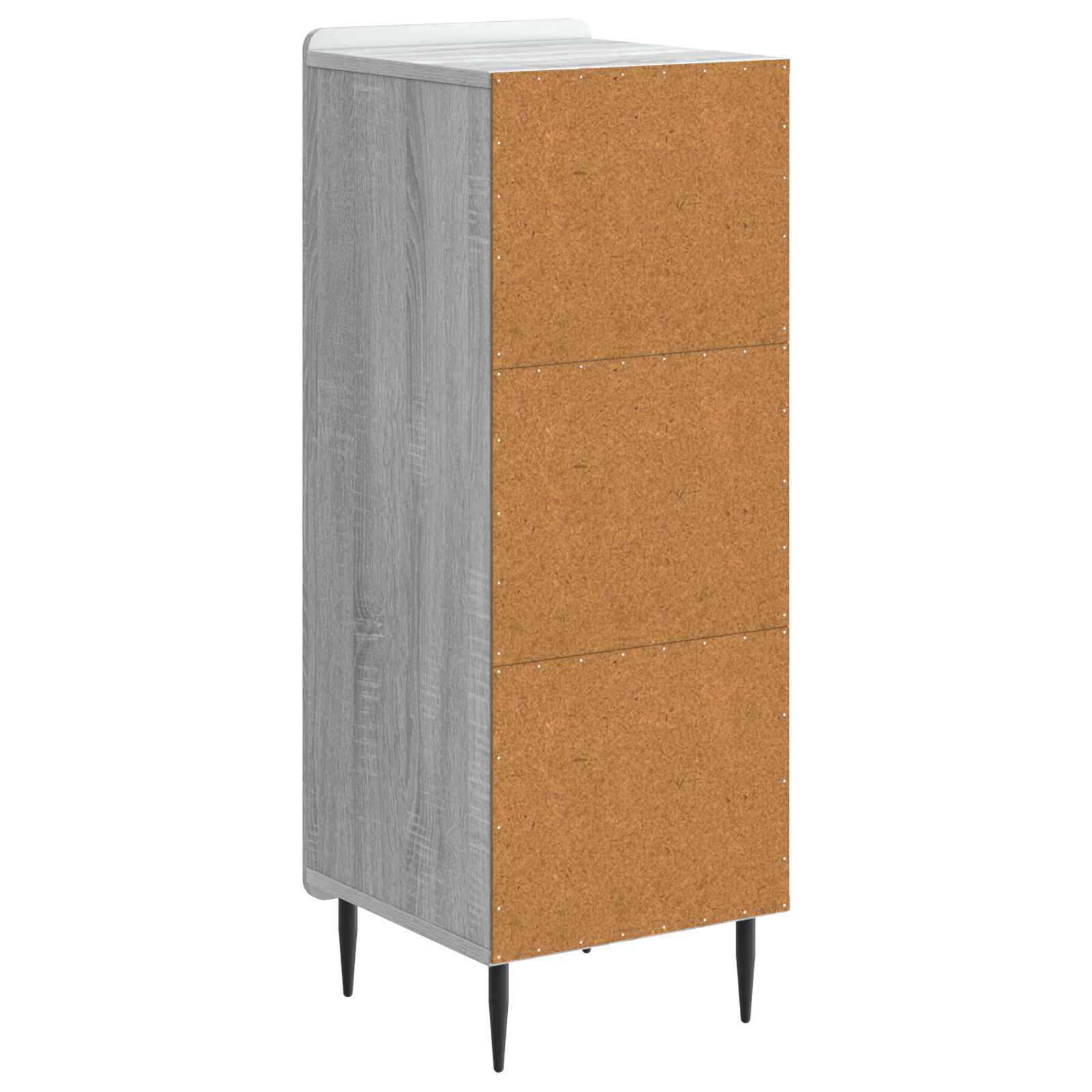 Sideboard Sonoma-Grau 34,5 x 33 x 92 cm Holzwerkstoff
