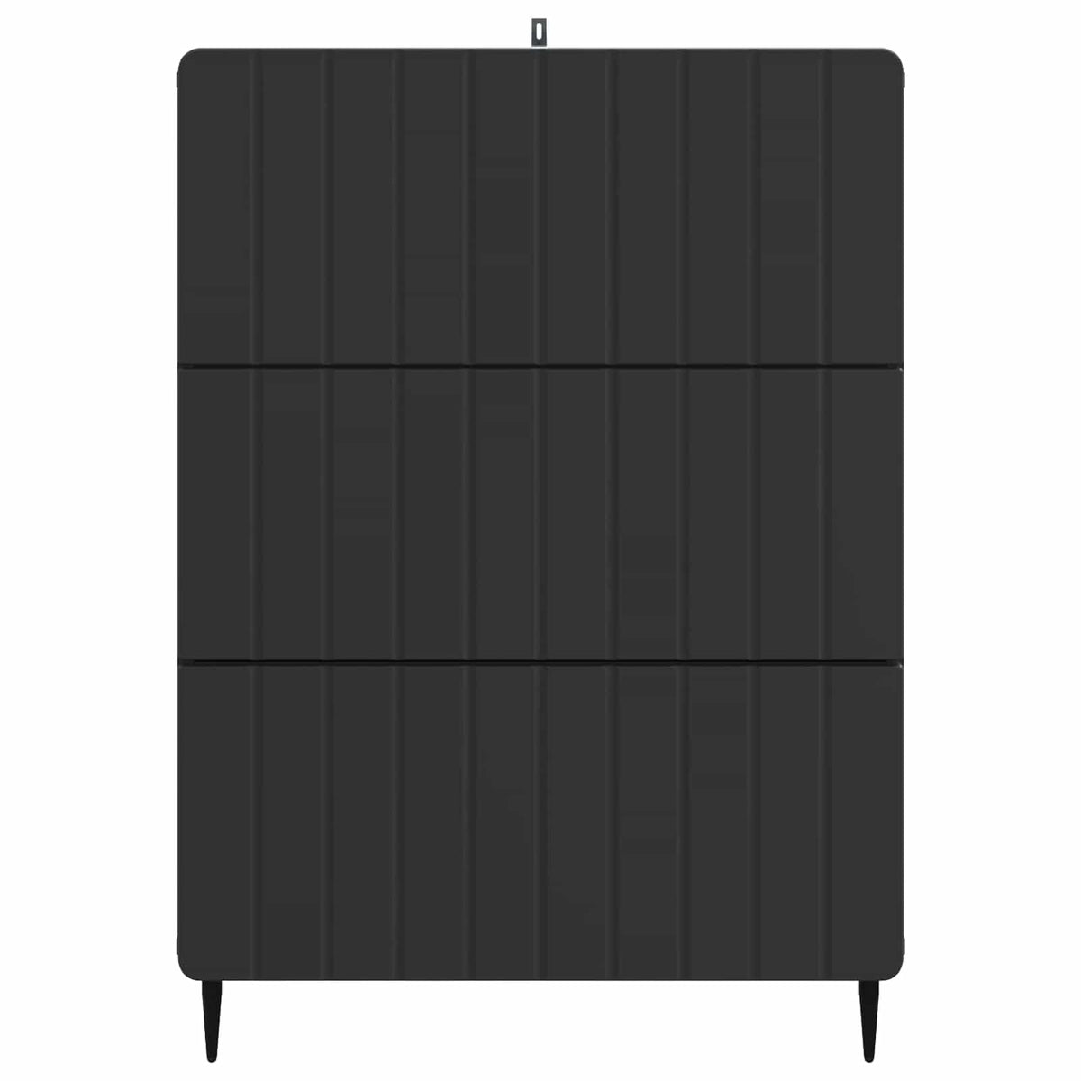 Schubladenschrank 66 x 34,5 x 92 cm Holzwerkstoff Schwarz
