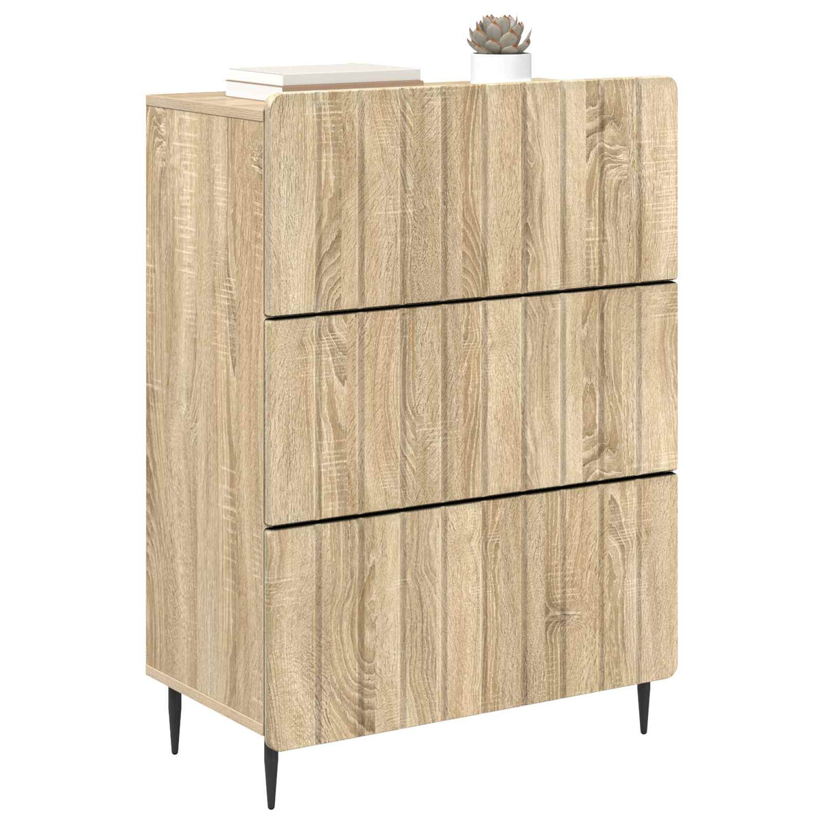 Schubladenschrank 66 x 34,5 x 92 cm Holzwerkstoff Sonoma-Eiche