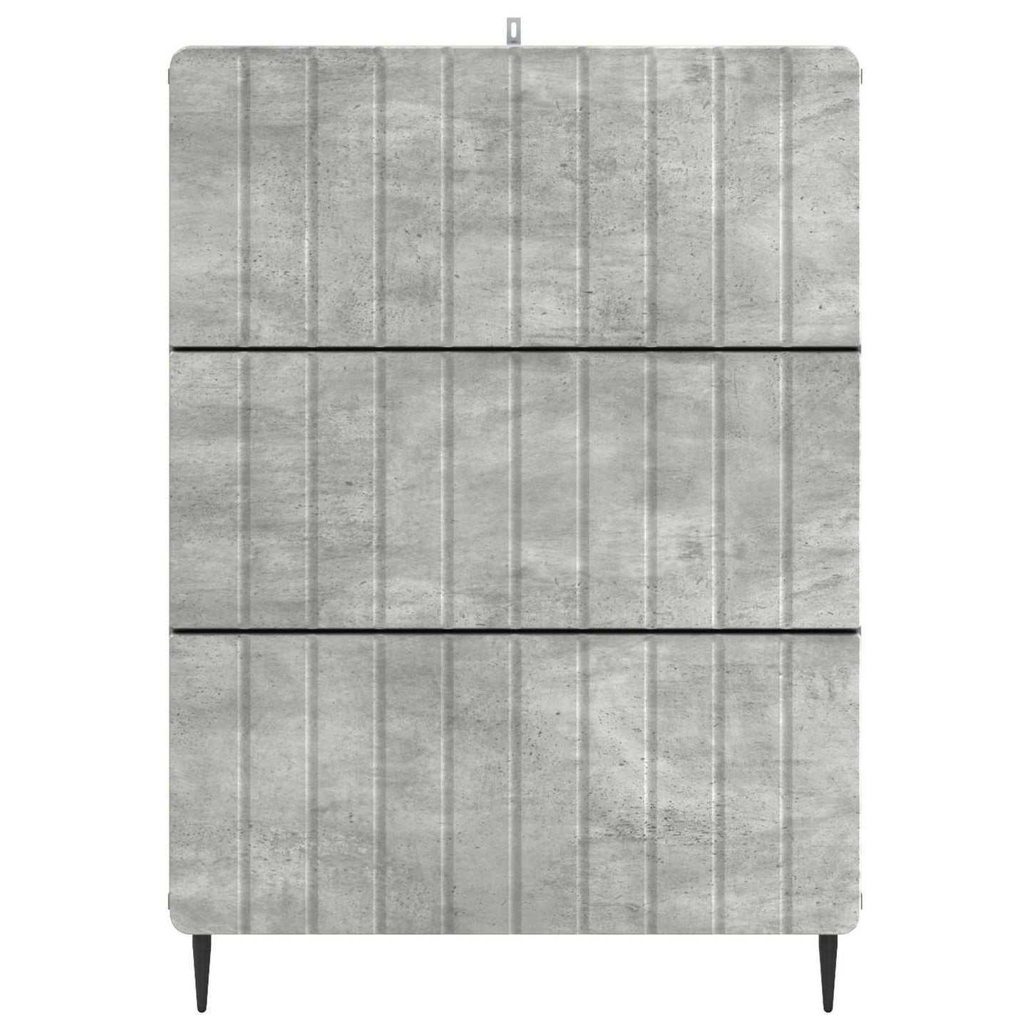 Schubladenschrank 66 x 34,5 x 92 cm Holzwerkstoff Betongrau