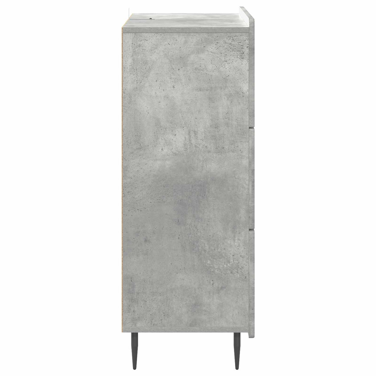Schubladenschrank 66 x 34,5 x 92 cm Holzwerkstoff Betongrau