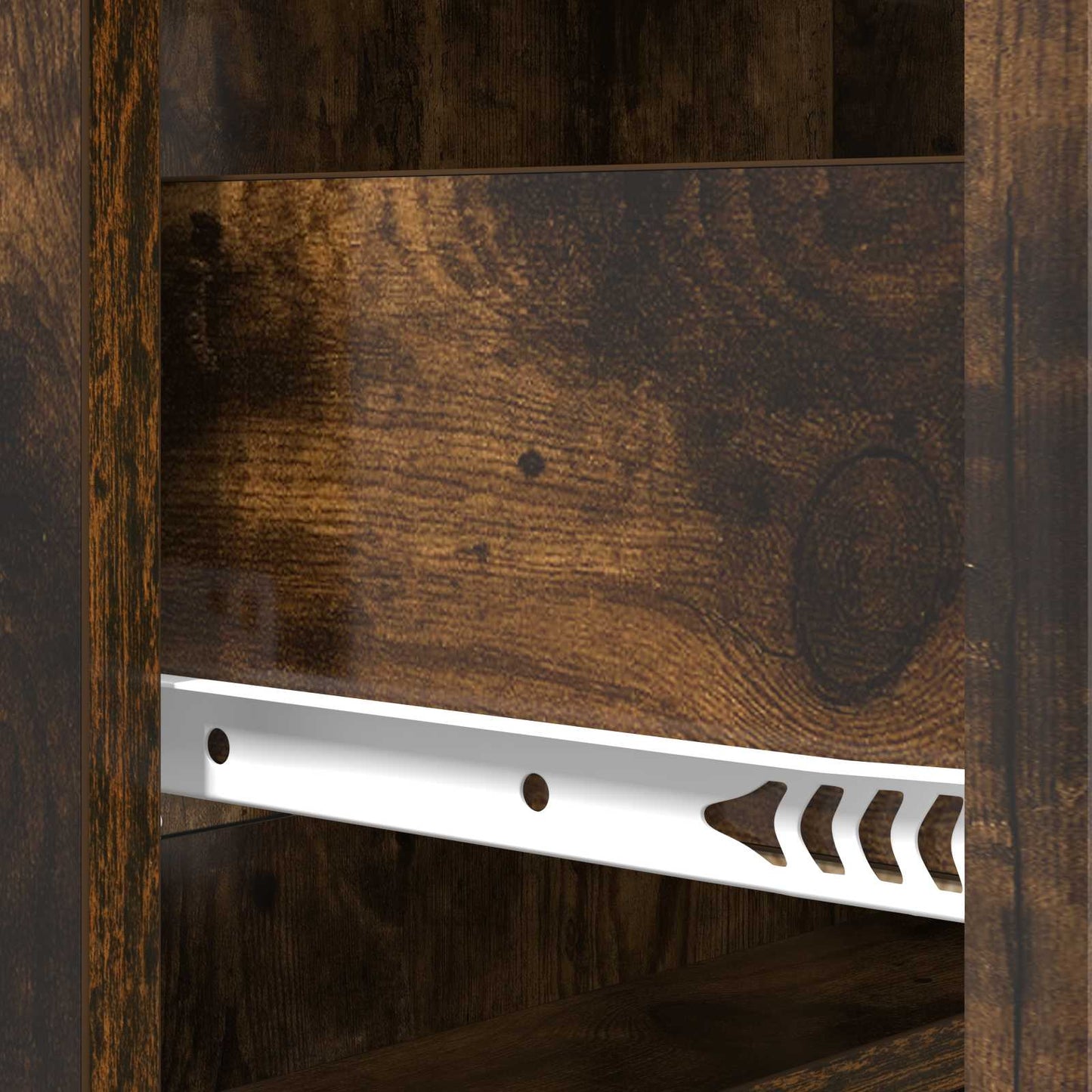 Schubladenschrank 66 x 34,5 x 92 cm Holzwerkstoff Räuchereiche