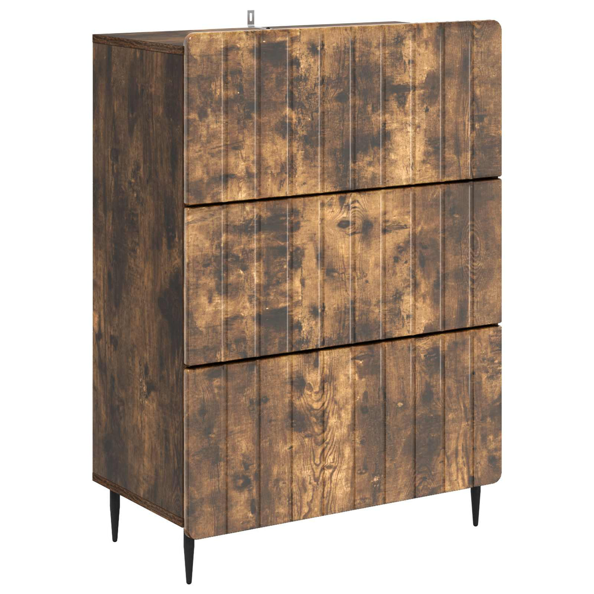 Schubladenschrank 66 x 34,5 x 92 cm Holzwerkstoff Räuchereiche