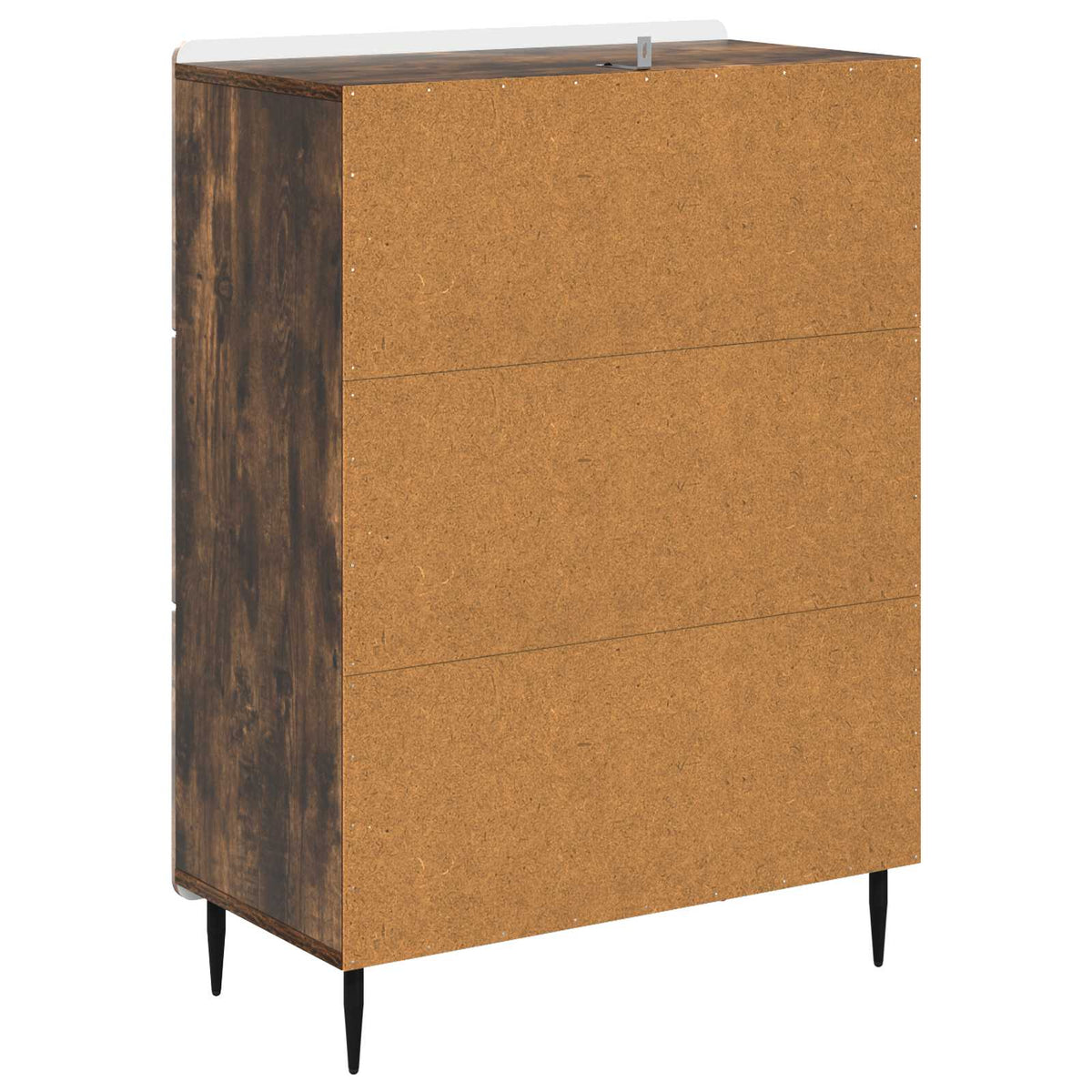 Schubladenschrank 66 x 34,5 x 92 cm Holzwerkstoff Räuchereiche