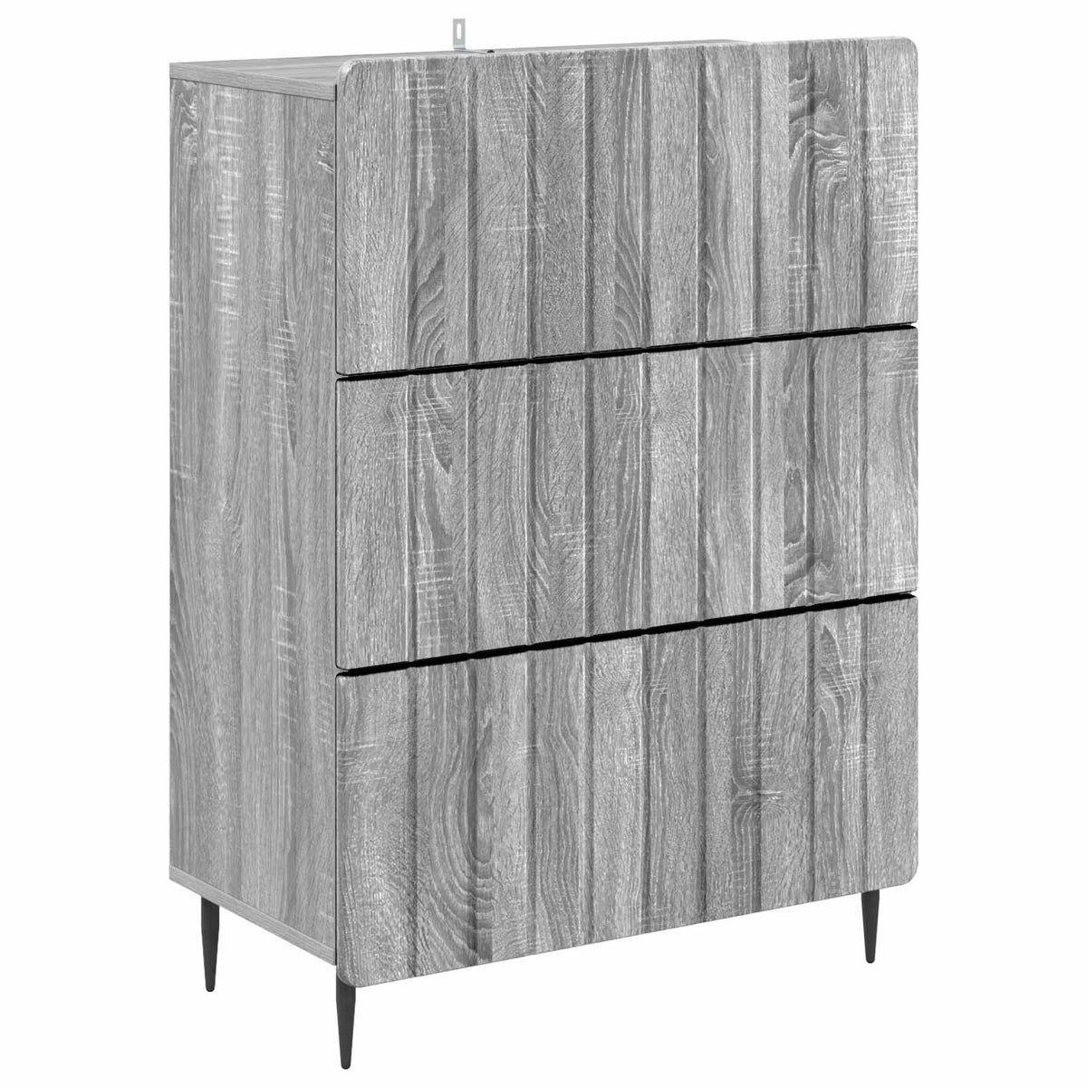 Schubladenschrank 66 x 34,5 x 92 cm Holzwerkstoff Sonoma-Grau