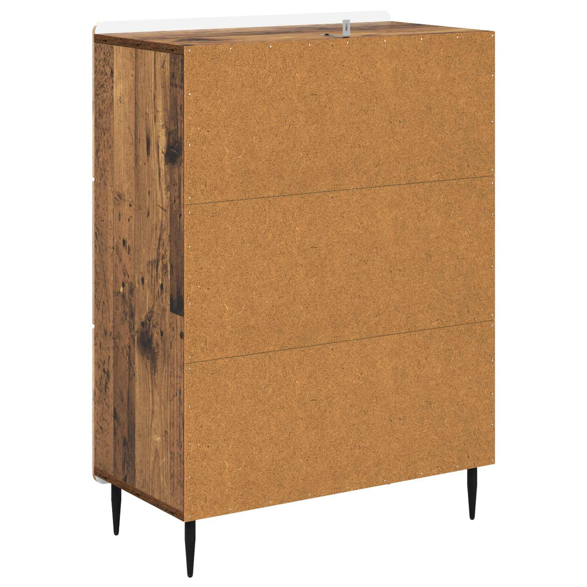 Schubladenschrank 66 x 34,5 x 92 cm Holzwerkstoff Altholz