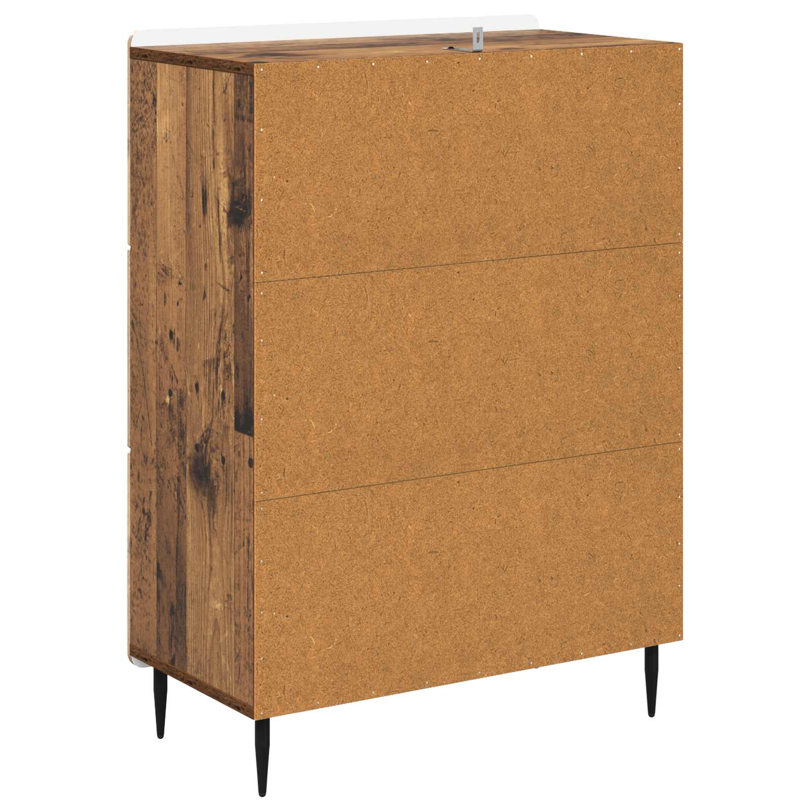 Schubladenschrank 66 x 34,5 x 92 cm Holzwerkstoff Altholz