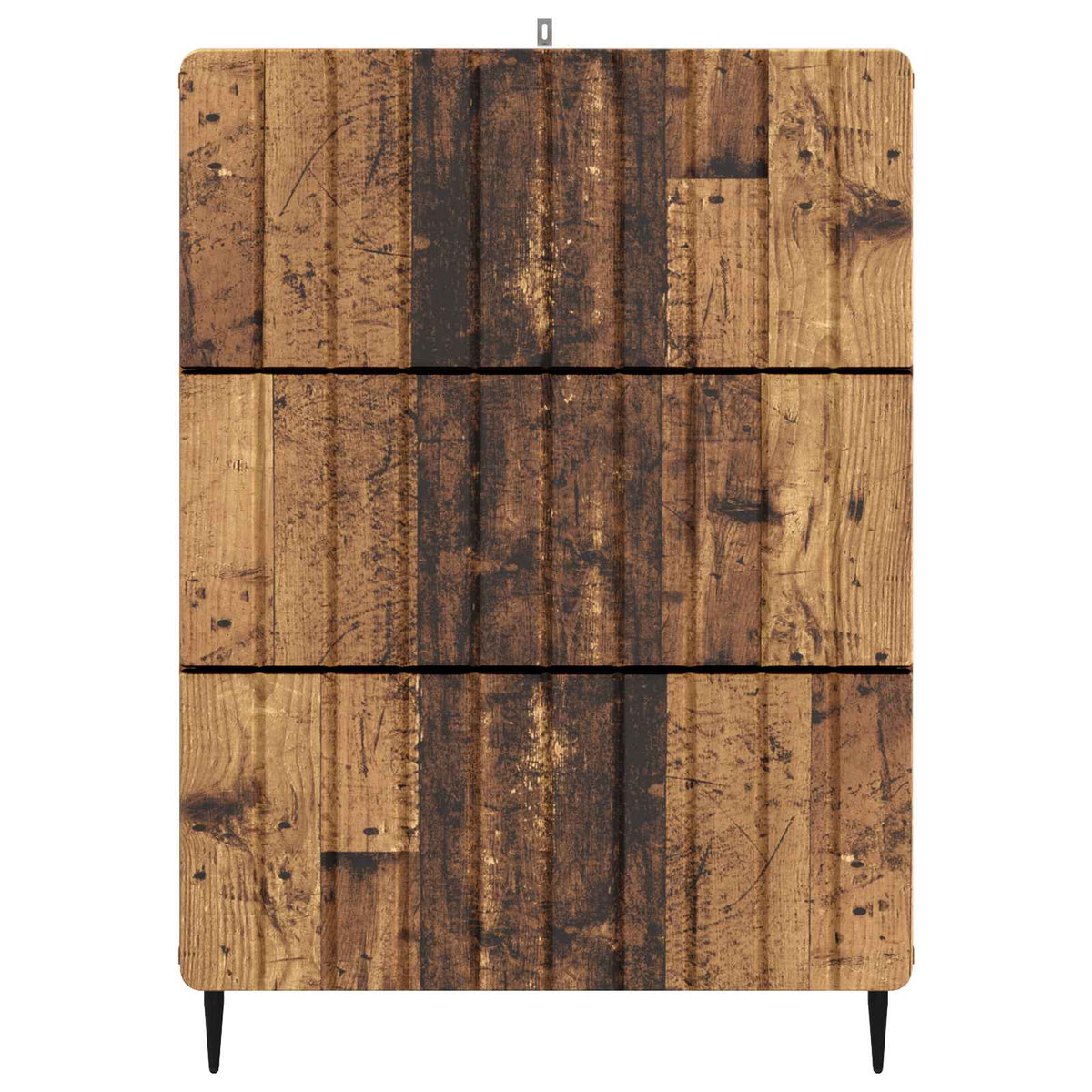 Schubladenschrank 66 x 34,5 x 92 cm Holzwerkstoff Altholz