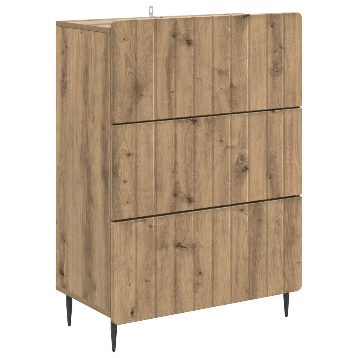 Schubladenschrank 66 x 34,5 x 92 cm Holzwerkstoff Artisan-Eiche