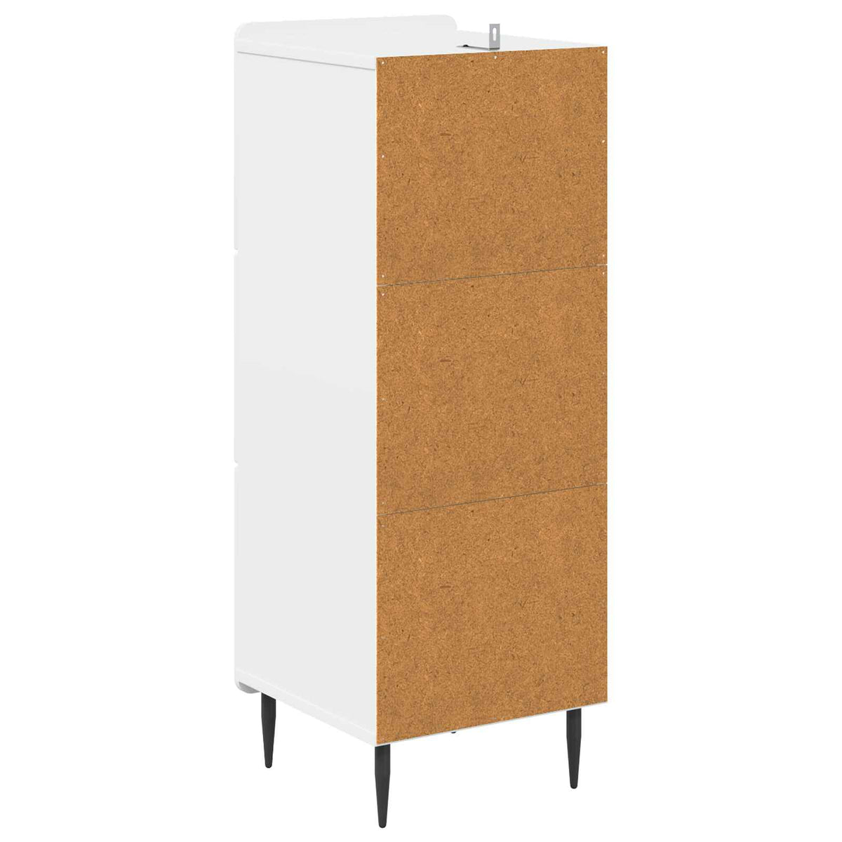 Schubladenschrank Weiß 33 x 34,5 x 92 cm Holzwerkstoff