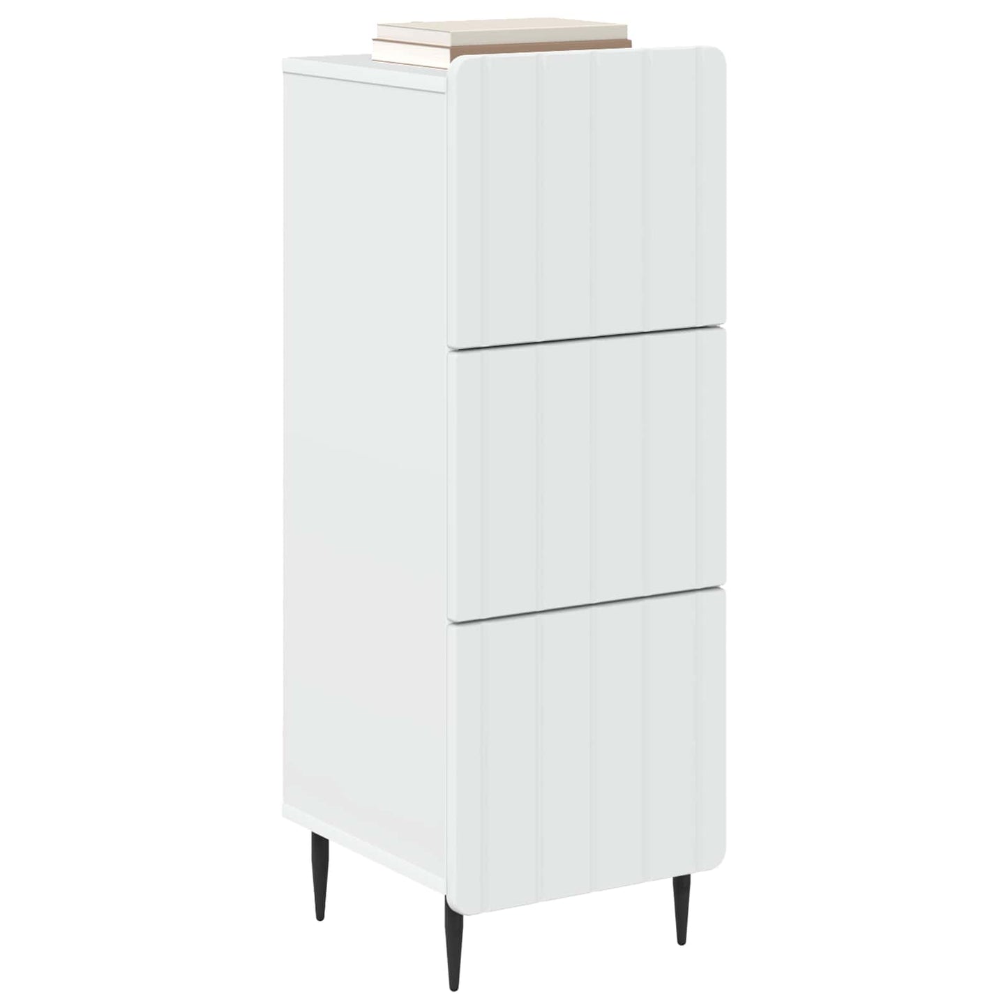 Schubladenschrank Weiß 33 x 34,5 x 92 cm Holzwerkstoff
