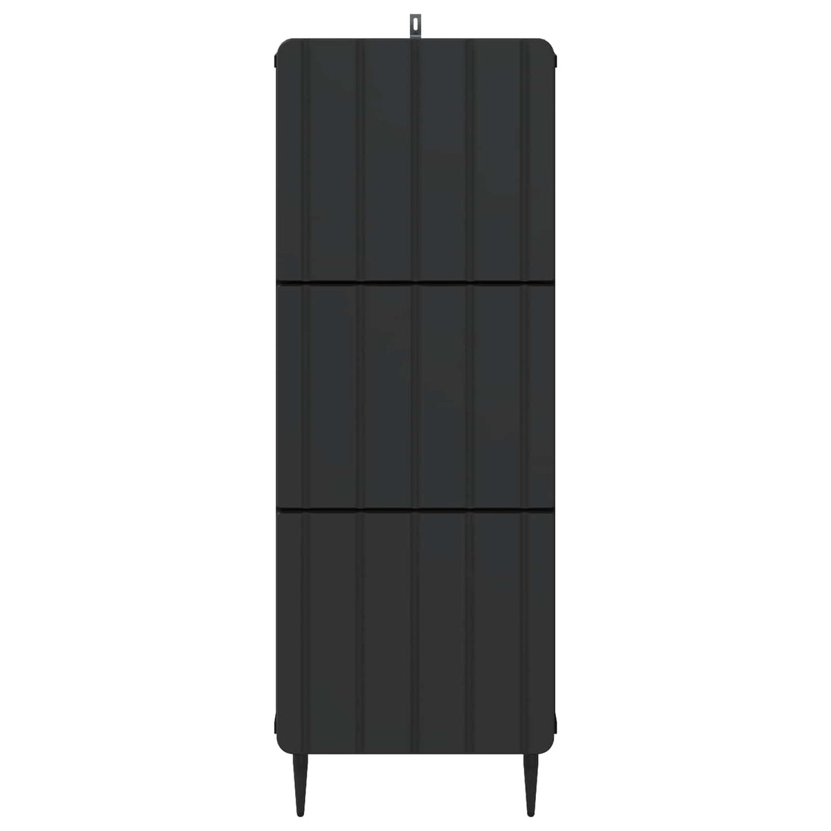 Schubladenschrank 33 x 34,5 x 92 cm Holzwerkstoff Schwarz