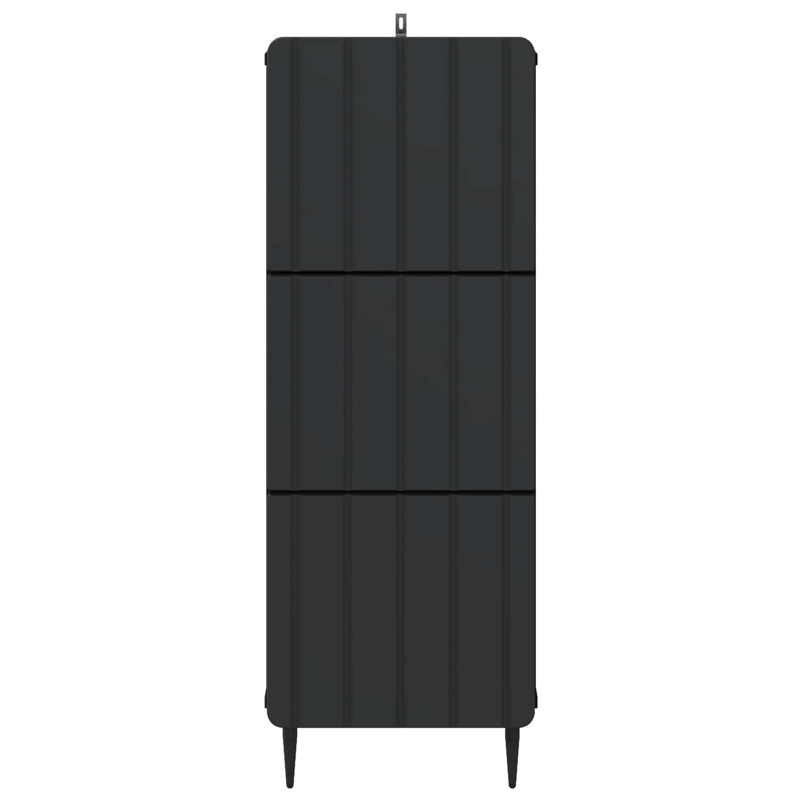 Schubladenschrank 33 x 34,5 x 92 cm Holzwerkstoff Schwarz
