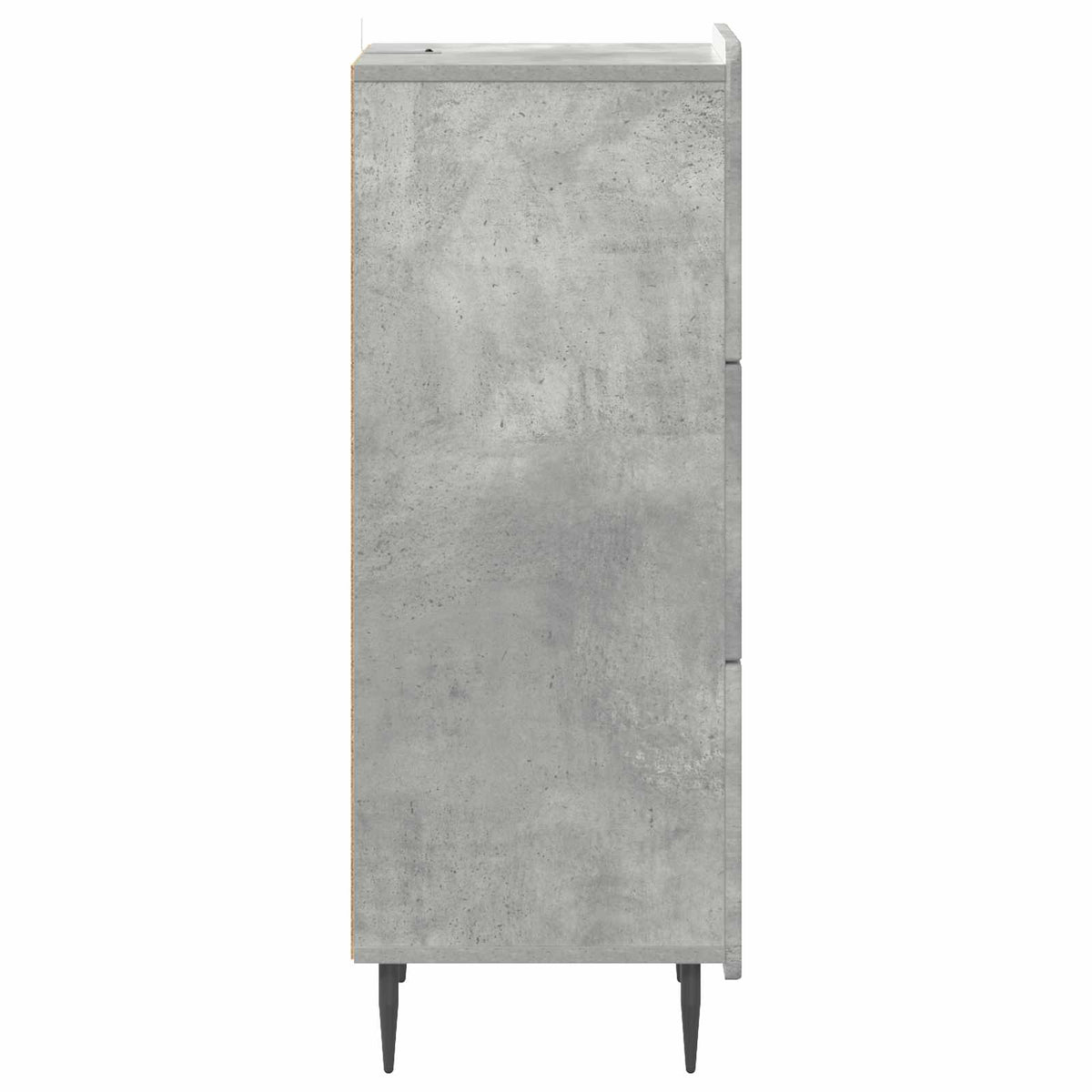 Schubladenschrank 33 x 34,5 x 92 cm Holzwerkstoff Betongrau