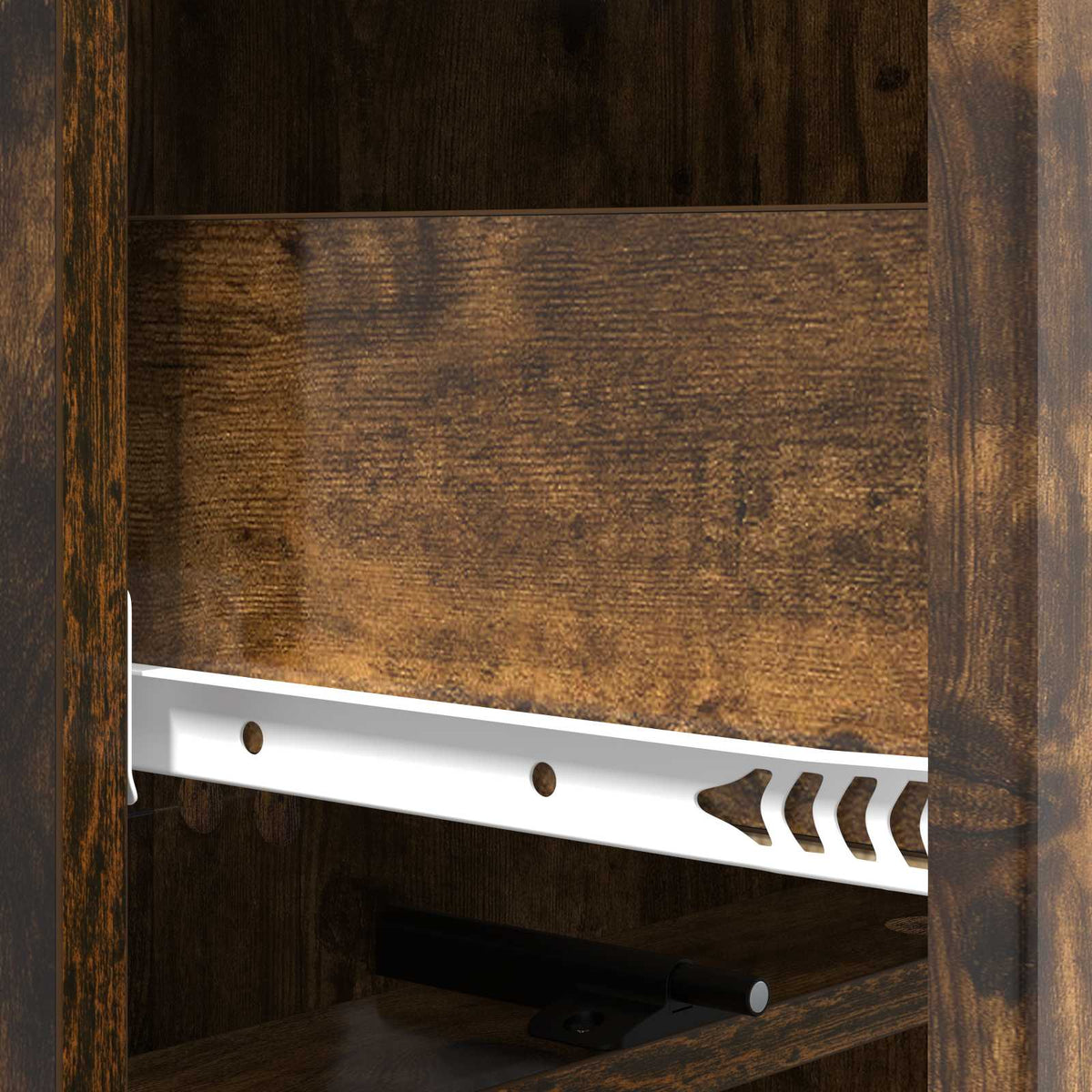 Schubladenschrank 33 x 34,5 x 92 cm Holzwerkstoff Räuchereiche