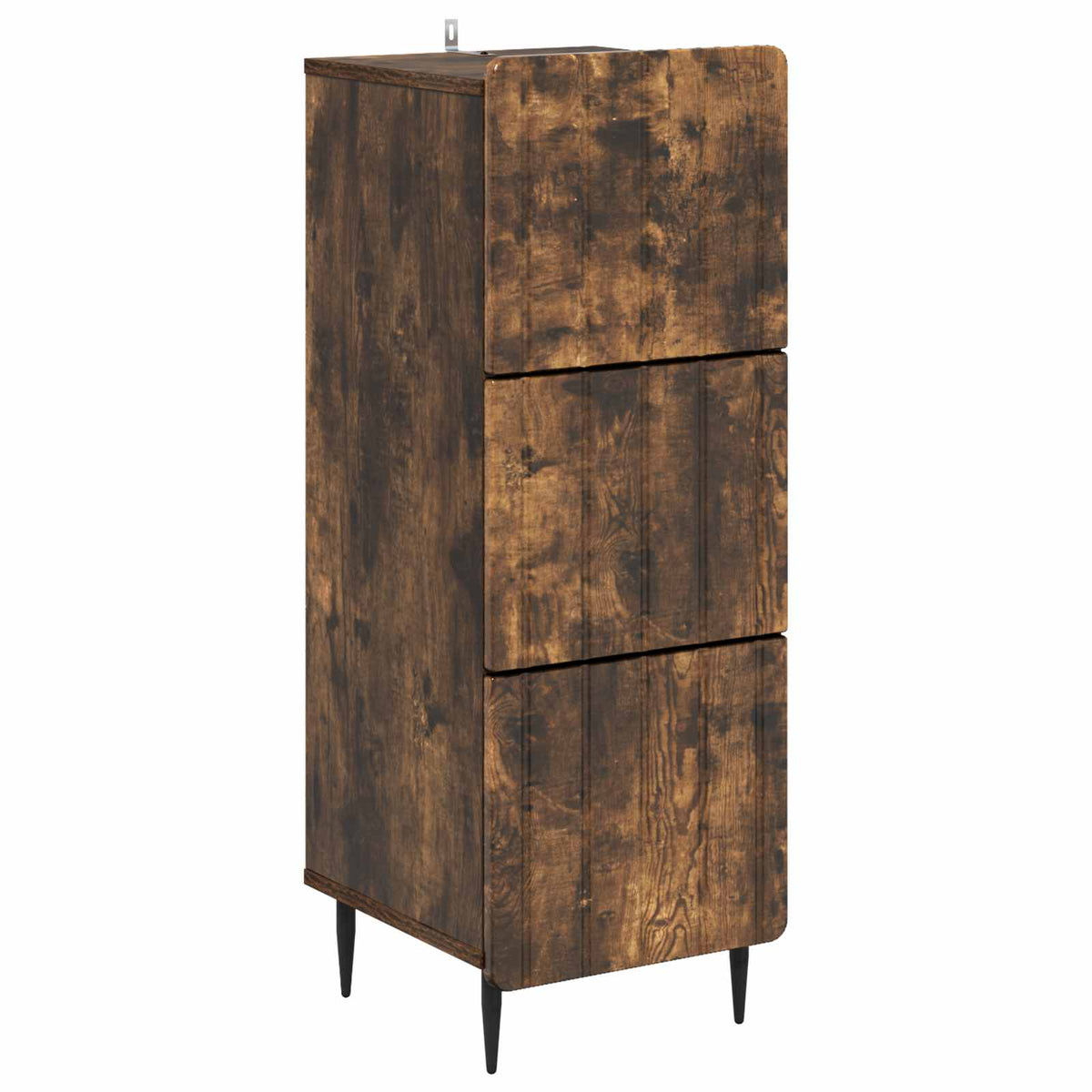 Schubladenschrank 33 x 34,5 x 92 cm Holzwerkstoff Räuchereiche