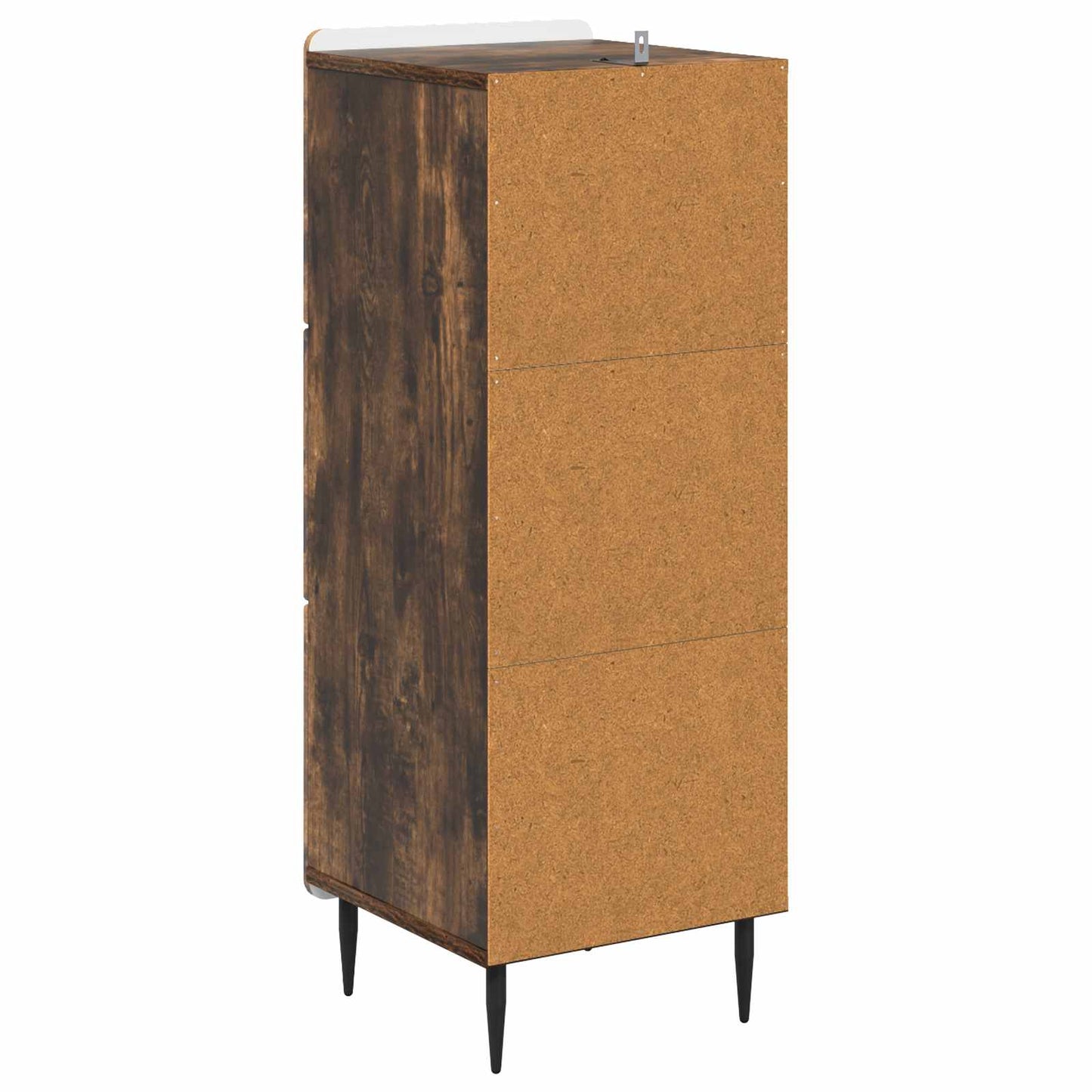 Schubladenschrank 33 x 34,5 x 92 cm Holzwerkstoff Räuchereiche