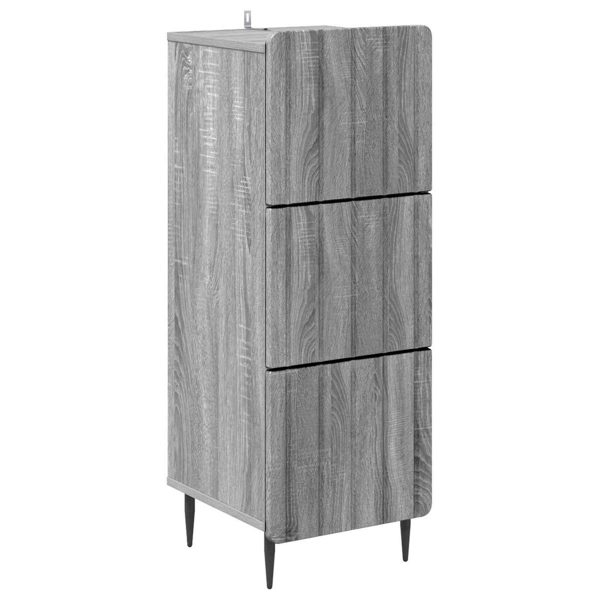 Schubladenschrank 33 x 34,5 x 92 cm Holzwerkstoff Sonoma-Grau