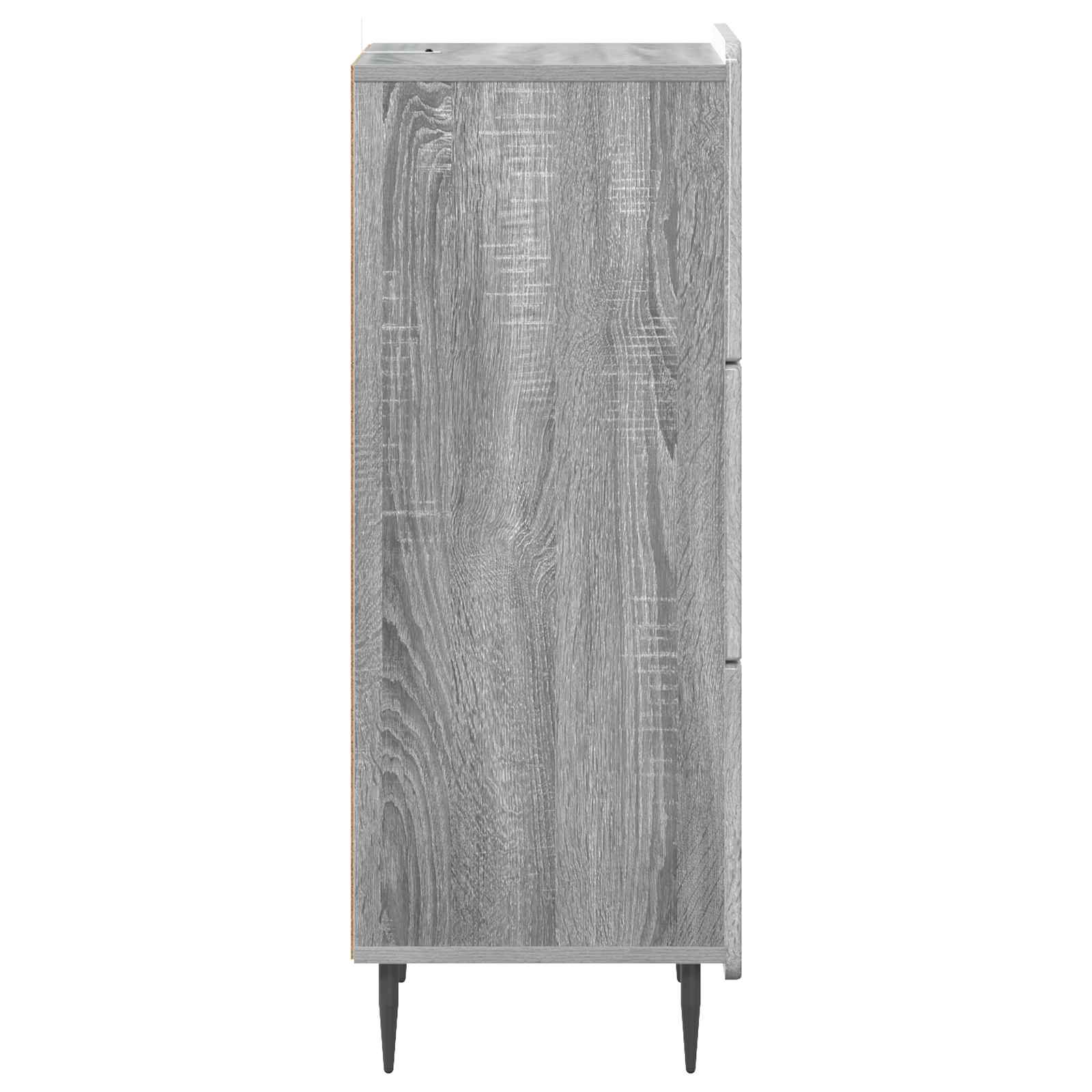 Schubladenschrank 33 x 34,5 x 92 cm Holzwerkstoff Sonoma-Grau