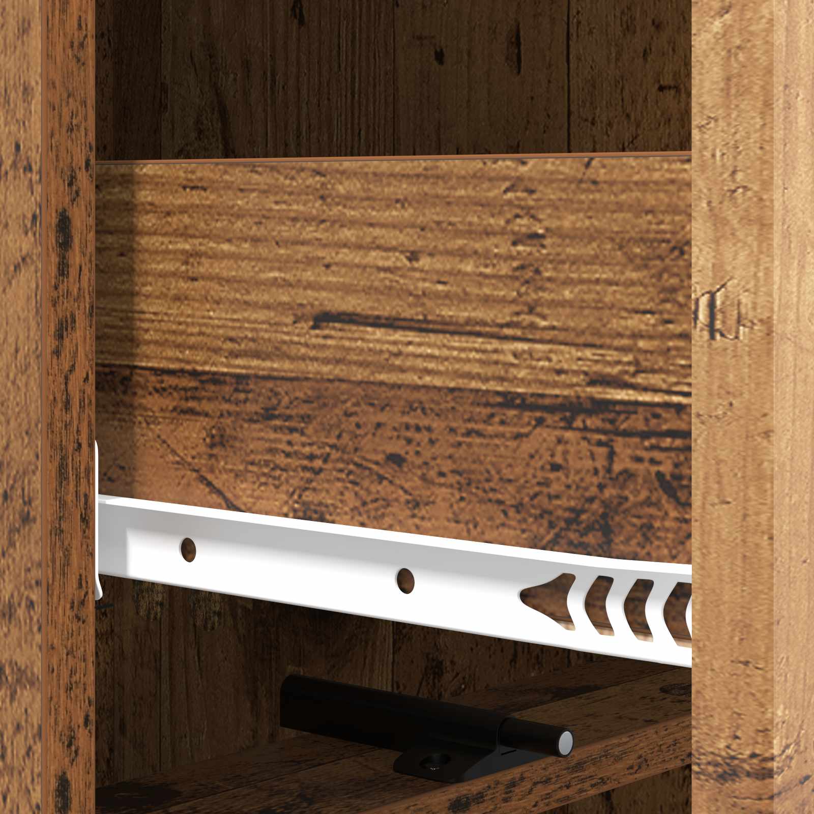 Schubladenschrank 33 x 34,5 x 92 cm Holzwerkstoff Altholz