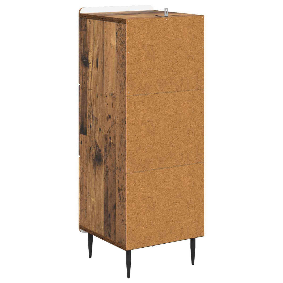 Schubladenschrank 33 x 34,5 x 92 cm Holzwerkstoff Altholz