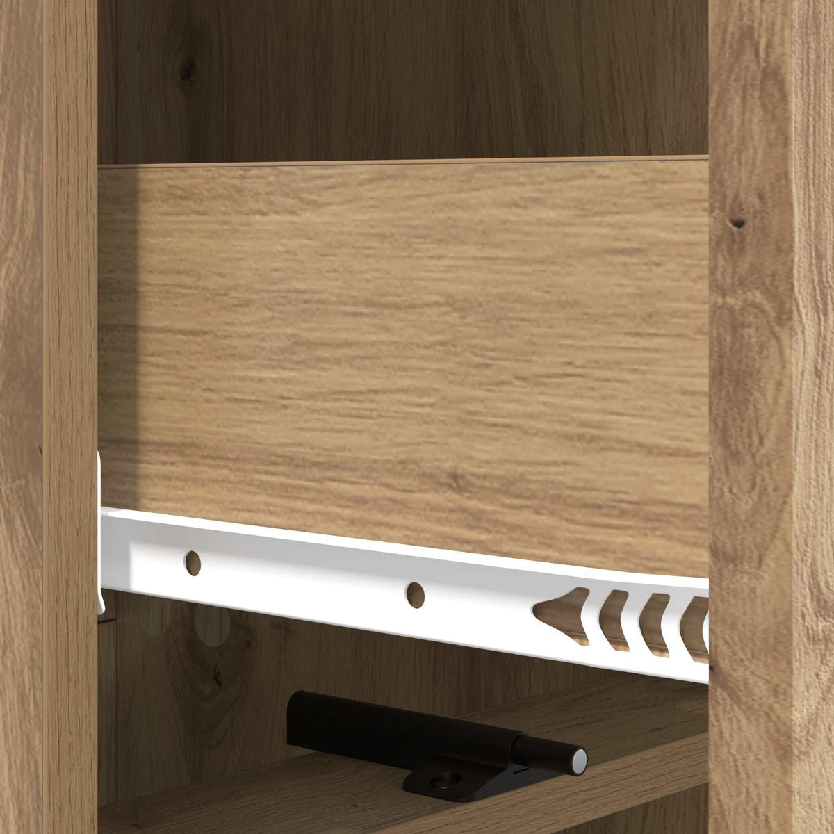 Schubladenschrank 33 x 34,5 x 92 cm Holzwerkstoff Artisan-Eiche