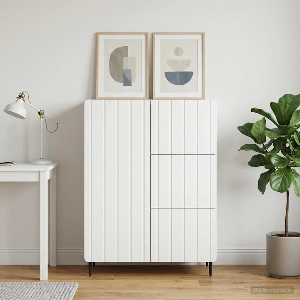 Sideboard Weiß 66 x 34,5 x 91,5 cm Holzwerkstoff