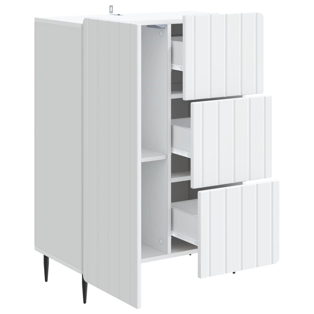 Sideboard Weiß 66 x 34,5 x 91,5 cm Holzwerkstoff