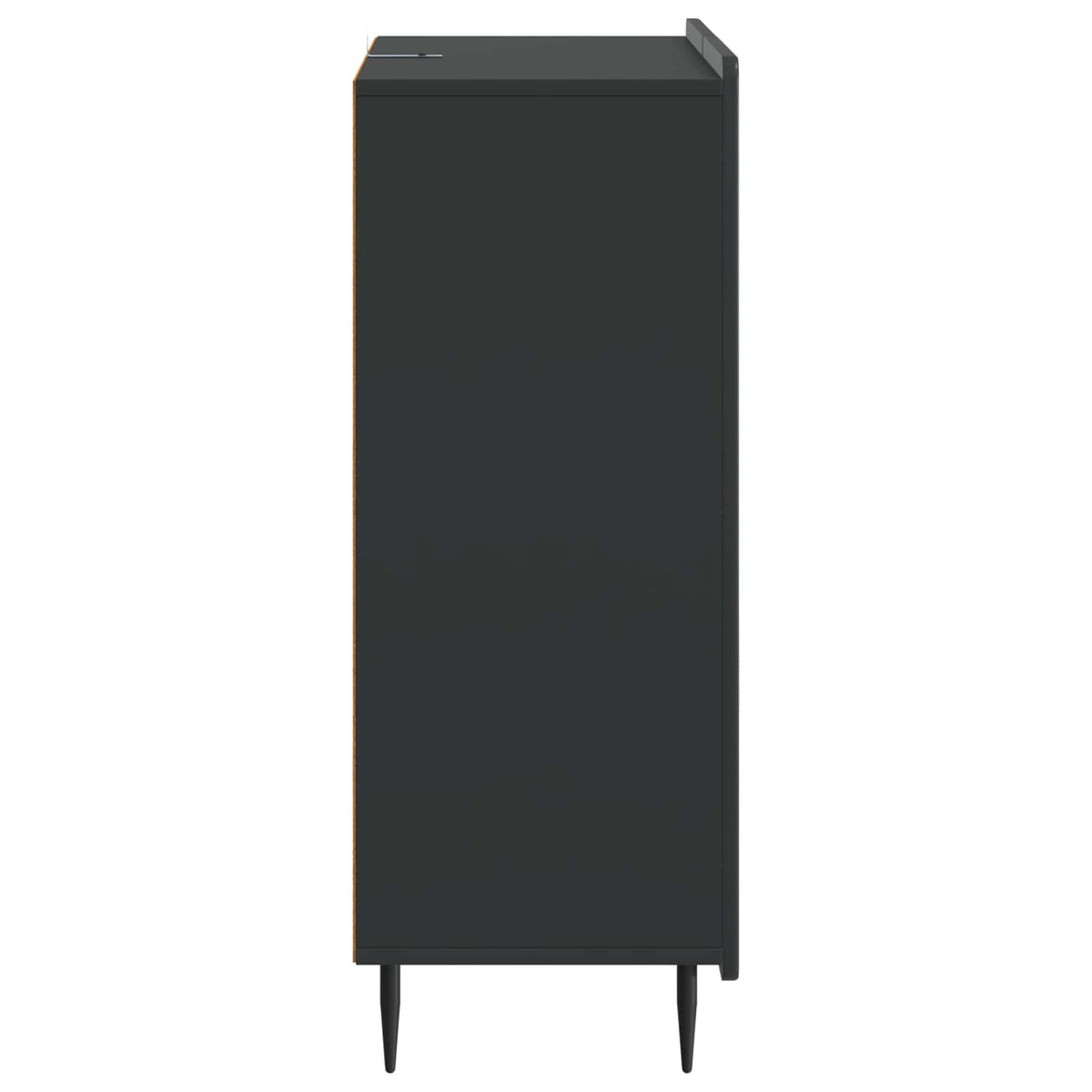Sideboard Schwarz 66 x 34,5 x 91,5 cm Holzwerkstoff