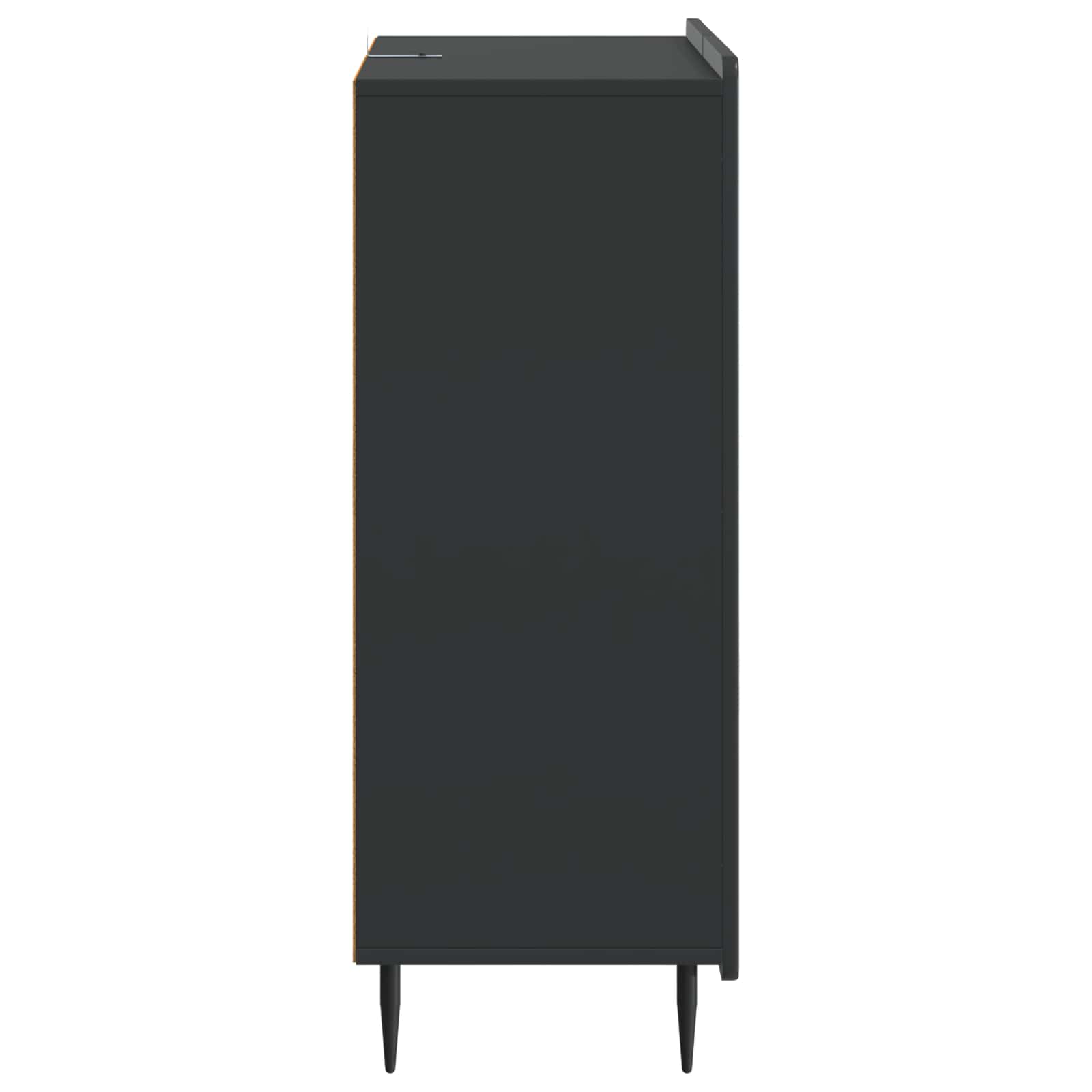 Sideboard Schwarz 66 x 34,5 x 91,5 cm Holzwerkstoff