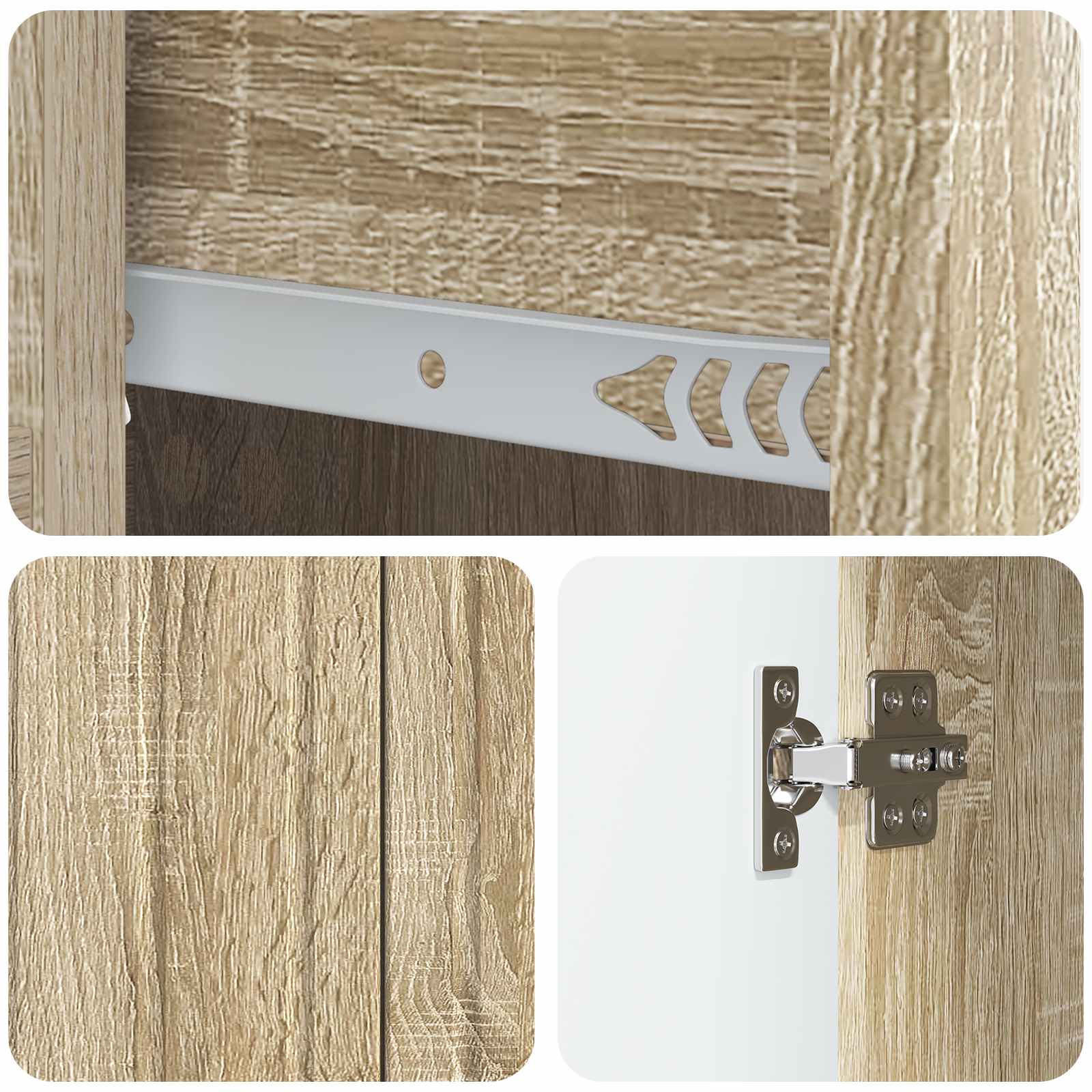 Sideboard Sonoma-Eiche 66 x 34,5 x 91,5 cm Holzwerkstoff
