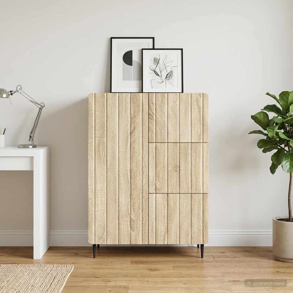 Sideboard Sonoma-Eiche 66 x 34,5 x 91,5 cm Holzwerkstoff