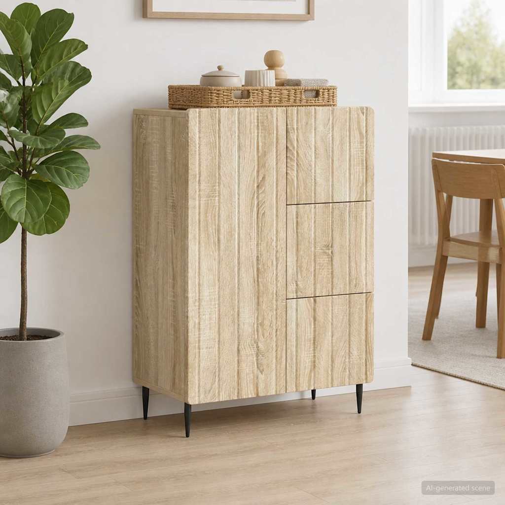 Sideboard Sonoma-Eiche 66 x 34,5 x 91,5 cm Holzwerkstoff