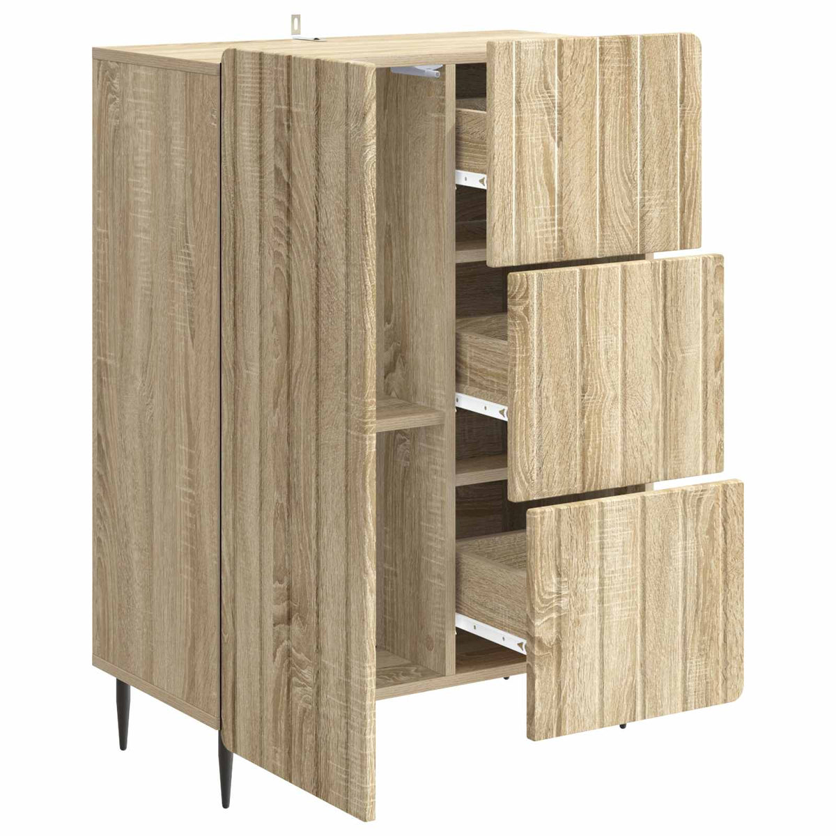 Sideboard Sonoma-Eiche 66 x 34,5 x 91,5 cm Holzwerkstoff