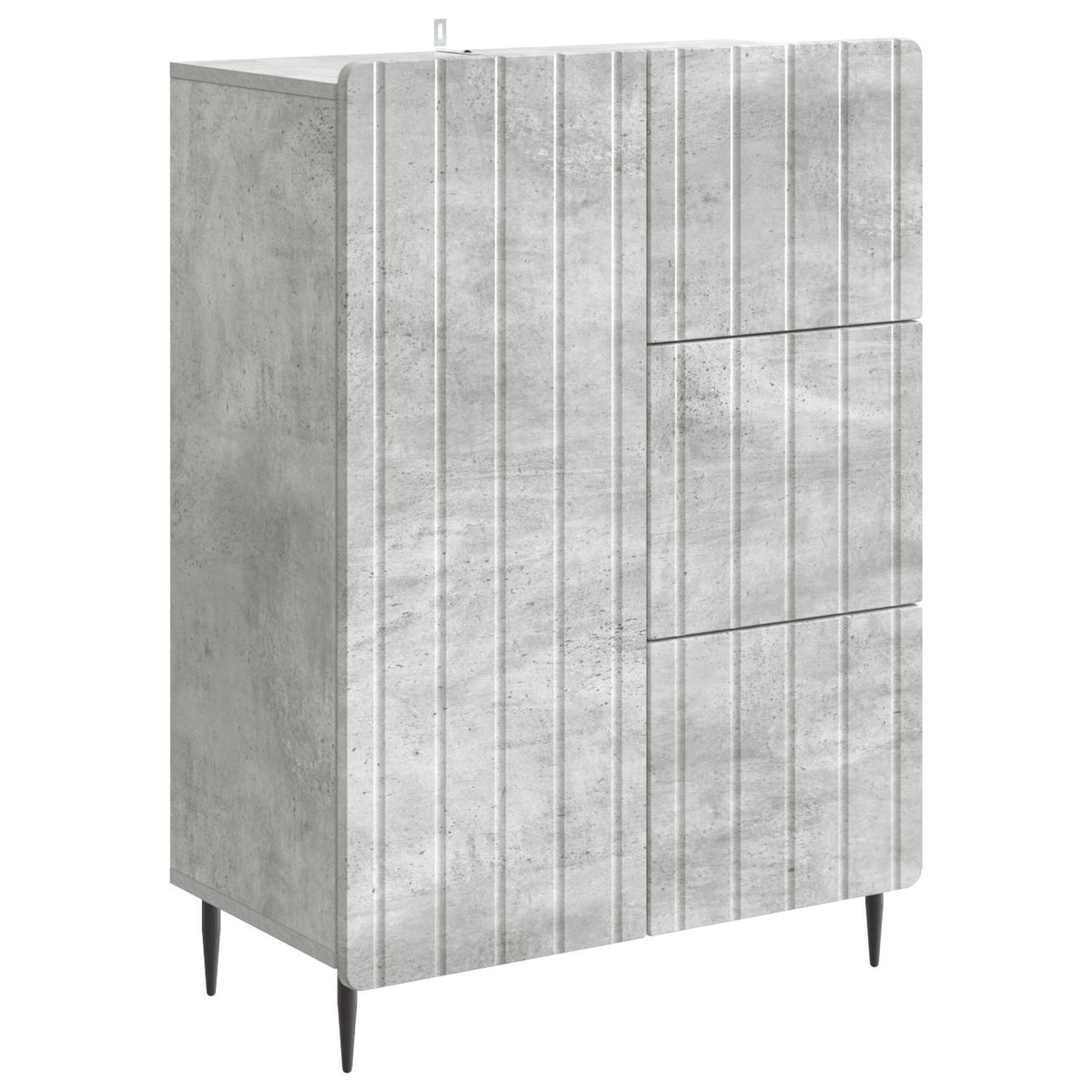 Sideboard Betongrau 66 x 34,5 x 91,5 cm Holzwerkstoff