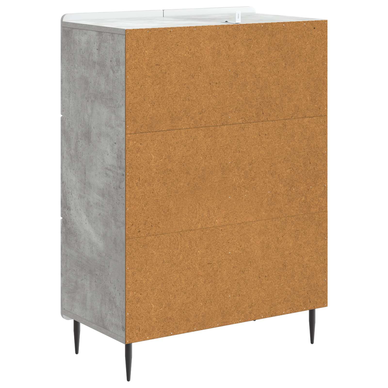 Sideboard Betongrau 66 x 34,5 x 91,5 cm Holzwerkstoff