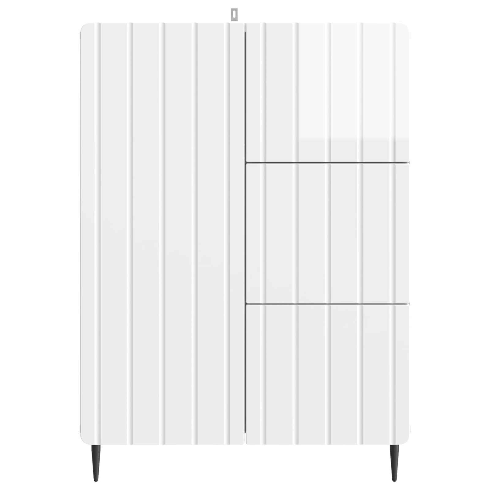 Sideboard Hochglanz Weiß 66 x 34,5 x 91,5 cm Holzwerkstoff